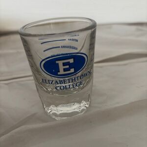 Elizabethtown College Shot Glass PA Commonwealth Conference Colleges Fill Lines⁠